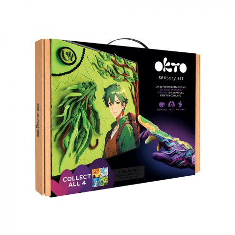 Jucarii - Set pictura 3D cu argila usoara, 29*29cm - Manga - Ground