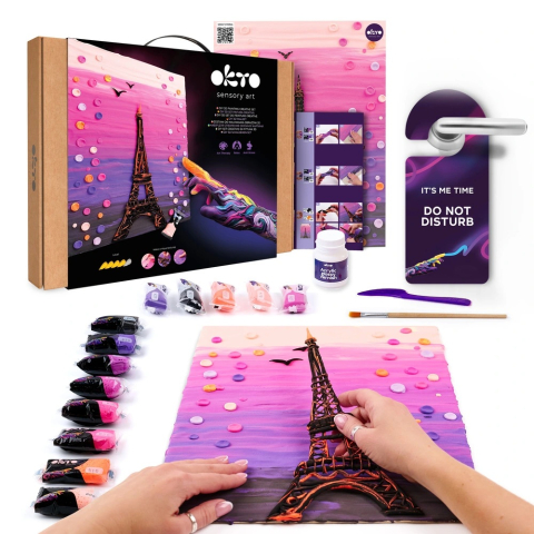 Set pictura 3D cu argila usoara, 30*40cm - Paris [3]