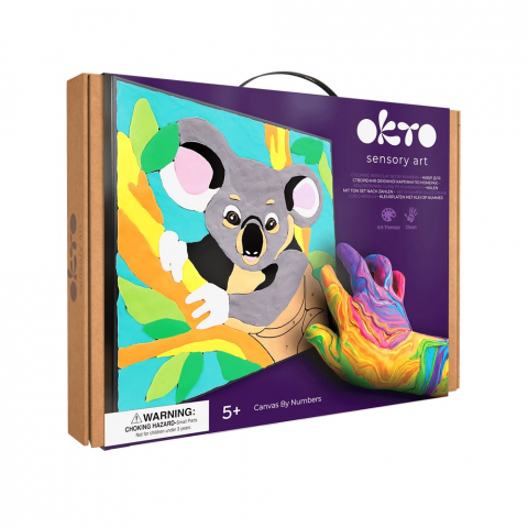 Jucarii - Set pictura cu argila usoara, 29*29 cm - Koala