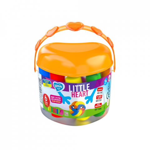Jucarii - Set plastilina Lovin 6 pcs*15gr - Little Heart
