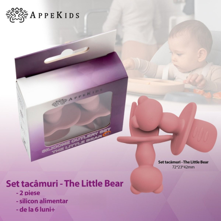 Set tacâmuri de antrenament din silicon AppeKids The Little Bear, 6 luni+ [3]