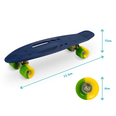 Skateboard copii, Qkids, Galaxy - Lemon [2]