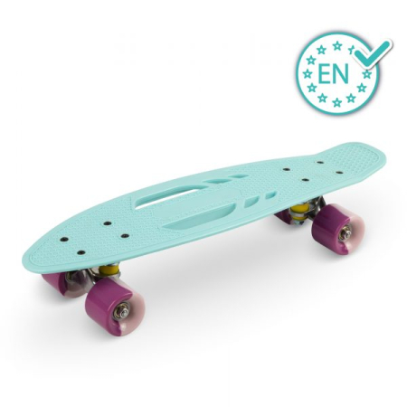 Jucarii Exterior - Skateboard copii, Qkids, Galaxy - Light Blue