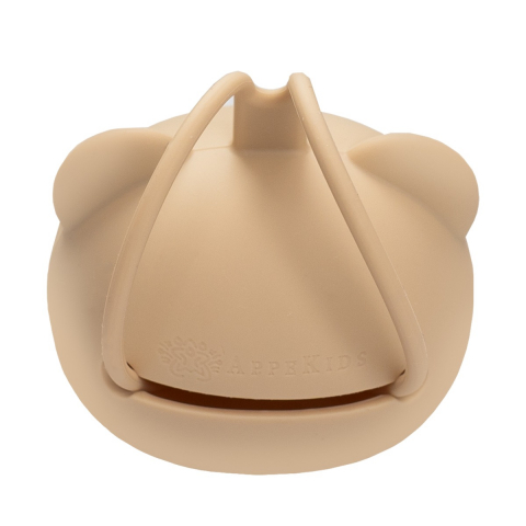Suport pentru suzeta din silicon, AppeKids, The Little Bear - Bubble Beige [2]