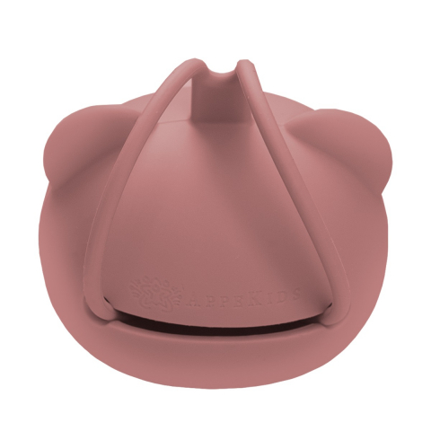 Suport pentru suzeta din silicon, AppeKids, The Little Bear - Old Rose [2]