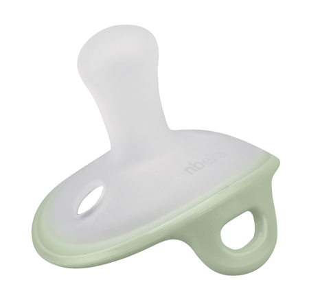 Noutăți - Suzeta deschisa din silicon cu cutie de depozitare, ultra-usoara, 0-6 Luni, Mombella Ciupercuta - Swamp