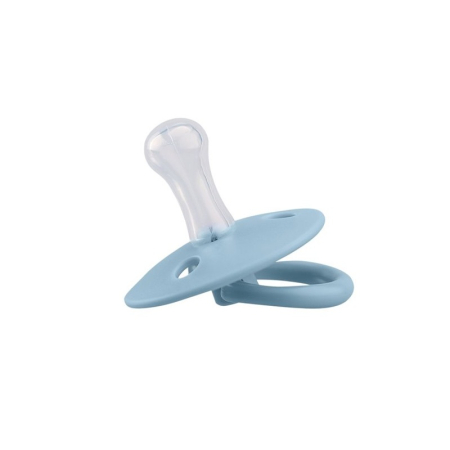 Suzeta din silicon cu cutie de depozitare, 0-6 Luni, Mombella Ciupercuta Fancy - Ice Blue [1]