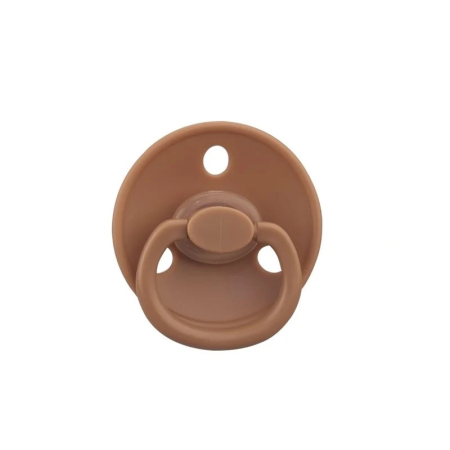 Suzeta din silicon cu cutie de depozitare, 0-6 Luni, Mombella Ciupercuta - Mocha Mousse [5]