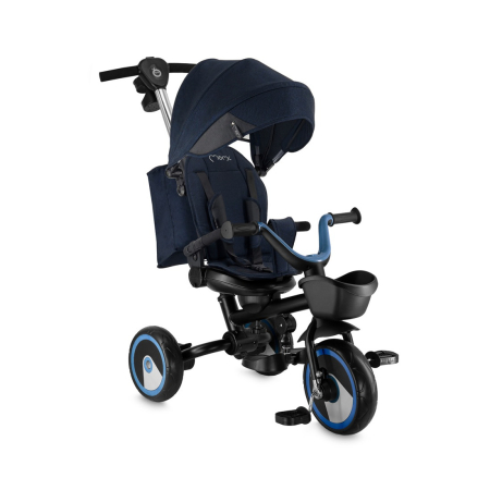 Noutăți - Tricicleta Multifunctionala 3 in 1 cu scaun reversibil, Momi ivi - Navy Blue