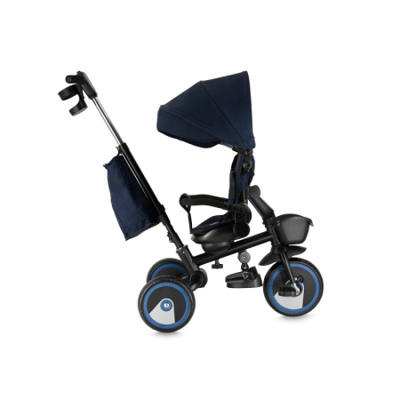 Tricicleta Multifunctionala 3 in 1 cu scaun reversibil, Momi ivi - Navy Blue [2]