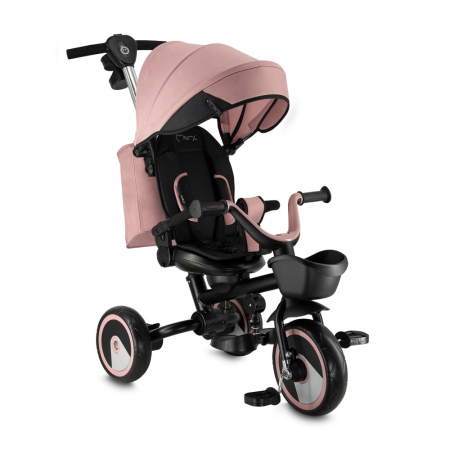 Noutăți - Tricicleta Multifunctionala 3 in 1 cu scaun reversibil, Momi ivi - Pink