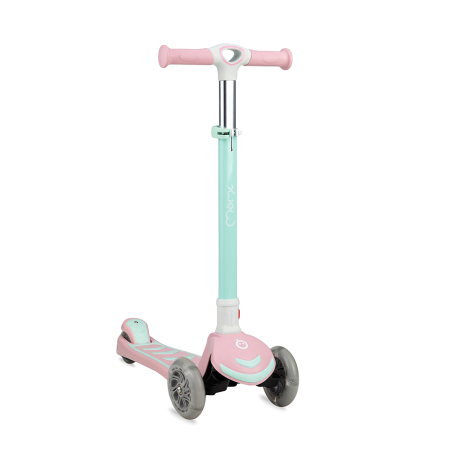 Jucării și Jocuri pentru copii - Trotineta cu 3 roti, Momi, Vivio Pink, 3 Ani+, Ghidon reglabil pe 4 trepte, Flexbrake, Rulmenti ABEC-9, Platforma anti-alunecare, Pliabila, Sarcina maxima 50 kg