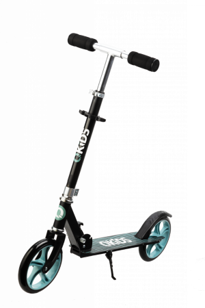 Trotineta freestyle, QKIDS, WEISS Green, Ghidon reglabil pe 3 trepte, Amortizor Easy&amp;Up, Platforma anti-derapanta, Pliabila, Aluminiu [1]