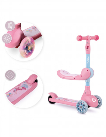 Trotineta transformabila 2in1 MoMi Kiuru - Pink [2]