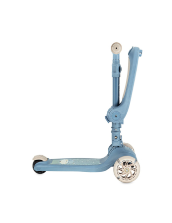 Trotineta transformabila cu sezut pliabil si lumini LED, Momi Debe - Blue [1]