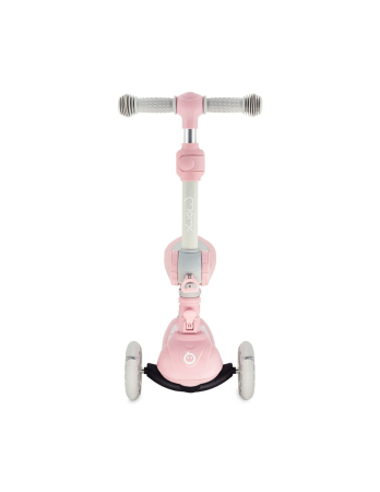 Trotineta transformabila cu sezut pliabil si lumini LED, Momi Debe - Pink [5]