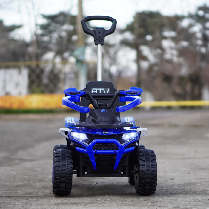 ATV electric copii, 4 in 1, Kinderplay Super, 35W 6V, telecomanda, echipare standard, albastru [3]