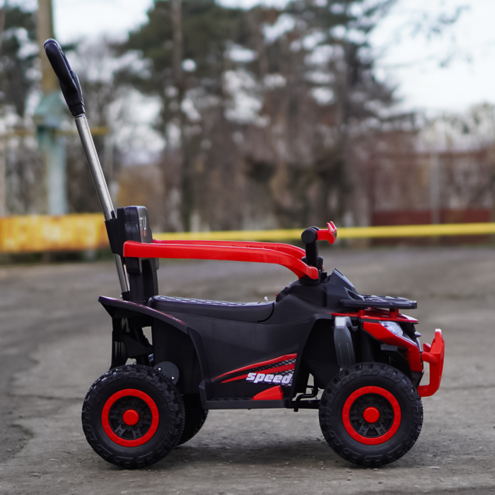 ATV electric copii, 4 in 1, Kinderplay Super, 35W 6V, telecomanda, echipare standard, rosu [5]