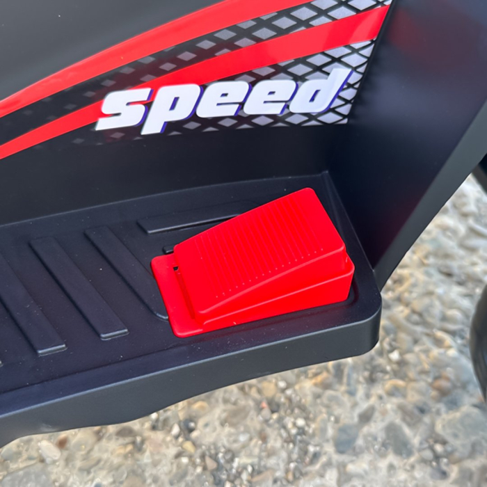 ATV electric copii, 4 in 1, Kinderplay Super, 35W 6V, telecomanda, roti moi EVA, echipare premium, rosu [13]