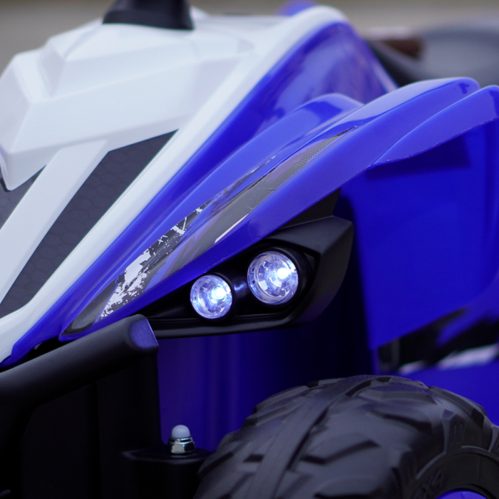 ATV electric pentru copii, Kinderplay Raptor, 80W, 12V, roti moi, telecomanda inclusa, albastru [11]