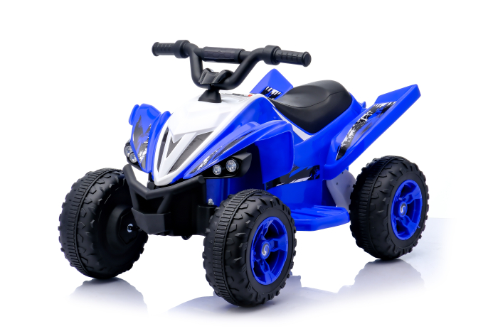 ATV electric pentru copii, Kinderplay Raptor, 80W, 12V, roti moi, telecomanda inclusa, albastru [5]