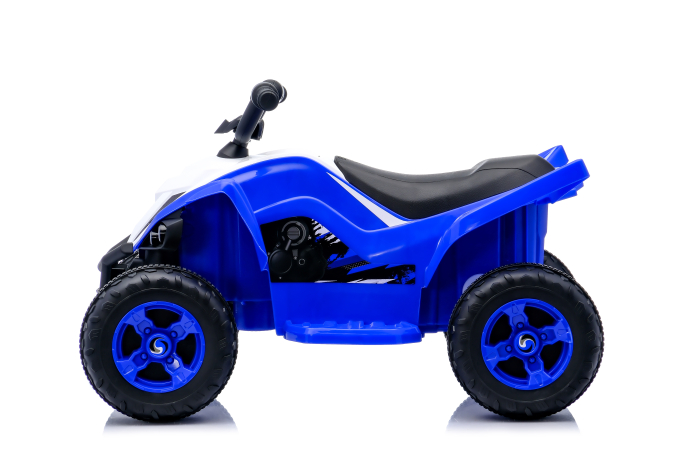 ATV electric pentru copii, Kinderplay Raptor, 80W, 12V, roti moi, telecomanda inclusa, albastru [2]