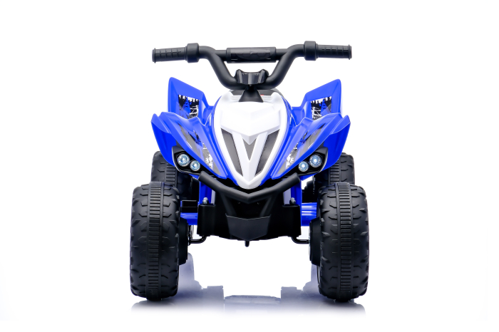 ATV electric pentru copii, Kinderplay Raptor, 80W, 12V, roti moi, telecomanda inclusa, albastru [4]