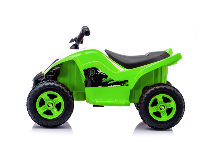 ATV electric pentru copii, Kinderplay Raptor, 80W, 12V, roti moi, telecomanda inclusa, verde [4]