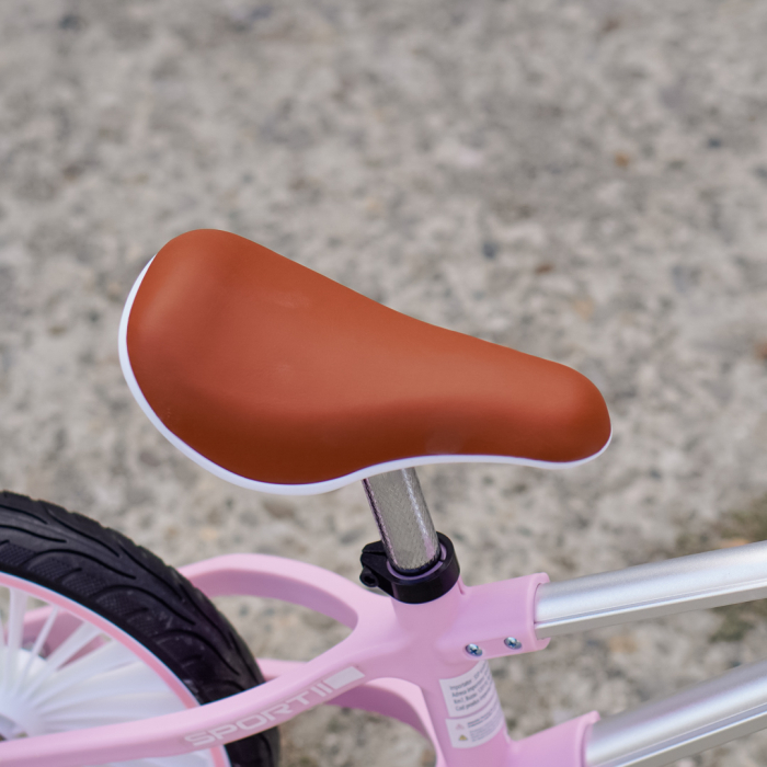 Bicicleta de echilibru pentru copii Kinderplay Explorer Bike, 2-5 ani, roti moi din spuma 12inch, roz [10]