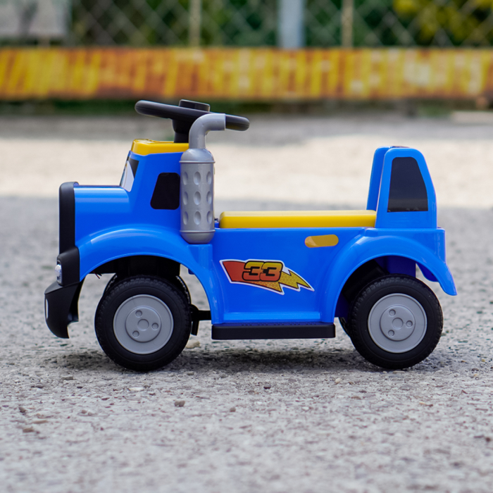 Camion electric pentru copii, Kinderplay Lightning 33,  30W, 6V, albastru inchis [11]