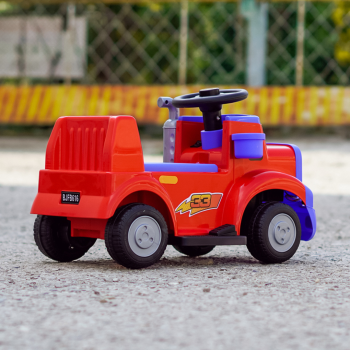 Camion electric pentru copii, Kinderplay Lightning 33,  30W, 6V, rosu [8]