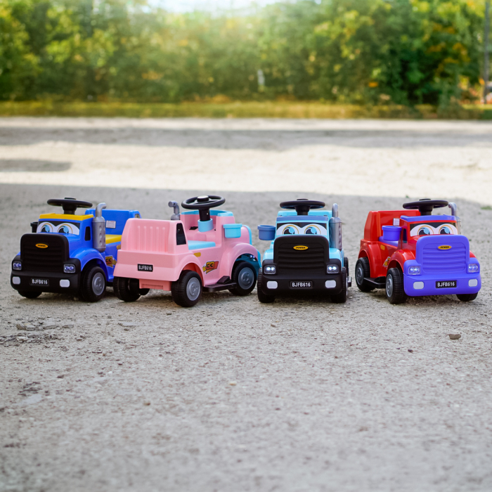 Camion electric pentru copii, Kinderplay Lightning 33,  30W, 6V, rosu [20]