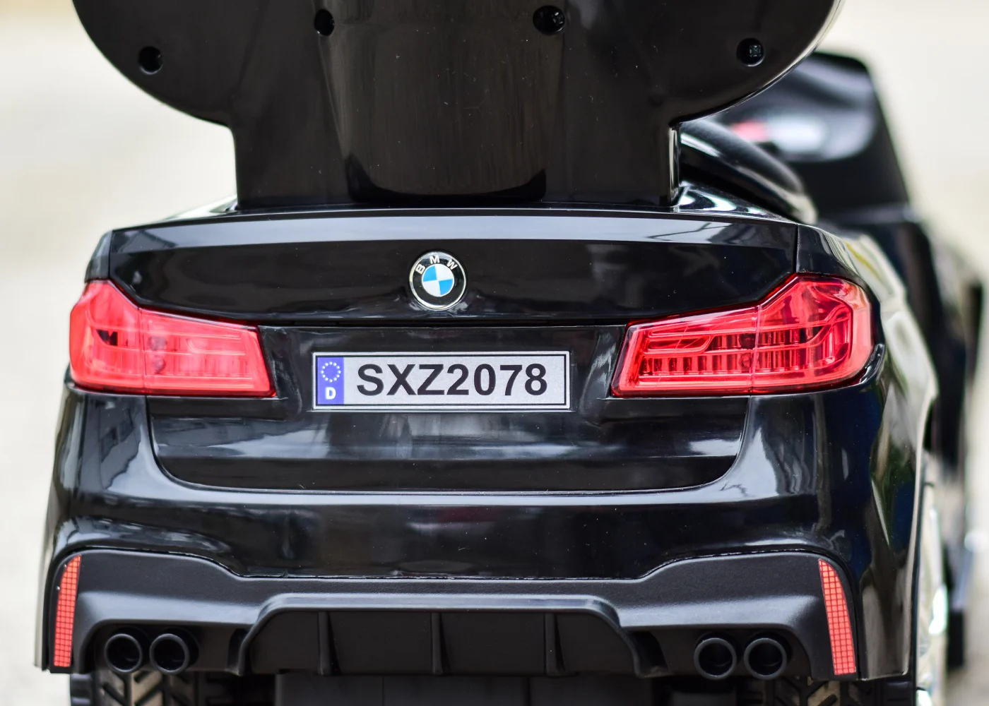 Masinuta cu maner pentru copii 2 în 1 BMW, negru [8]