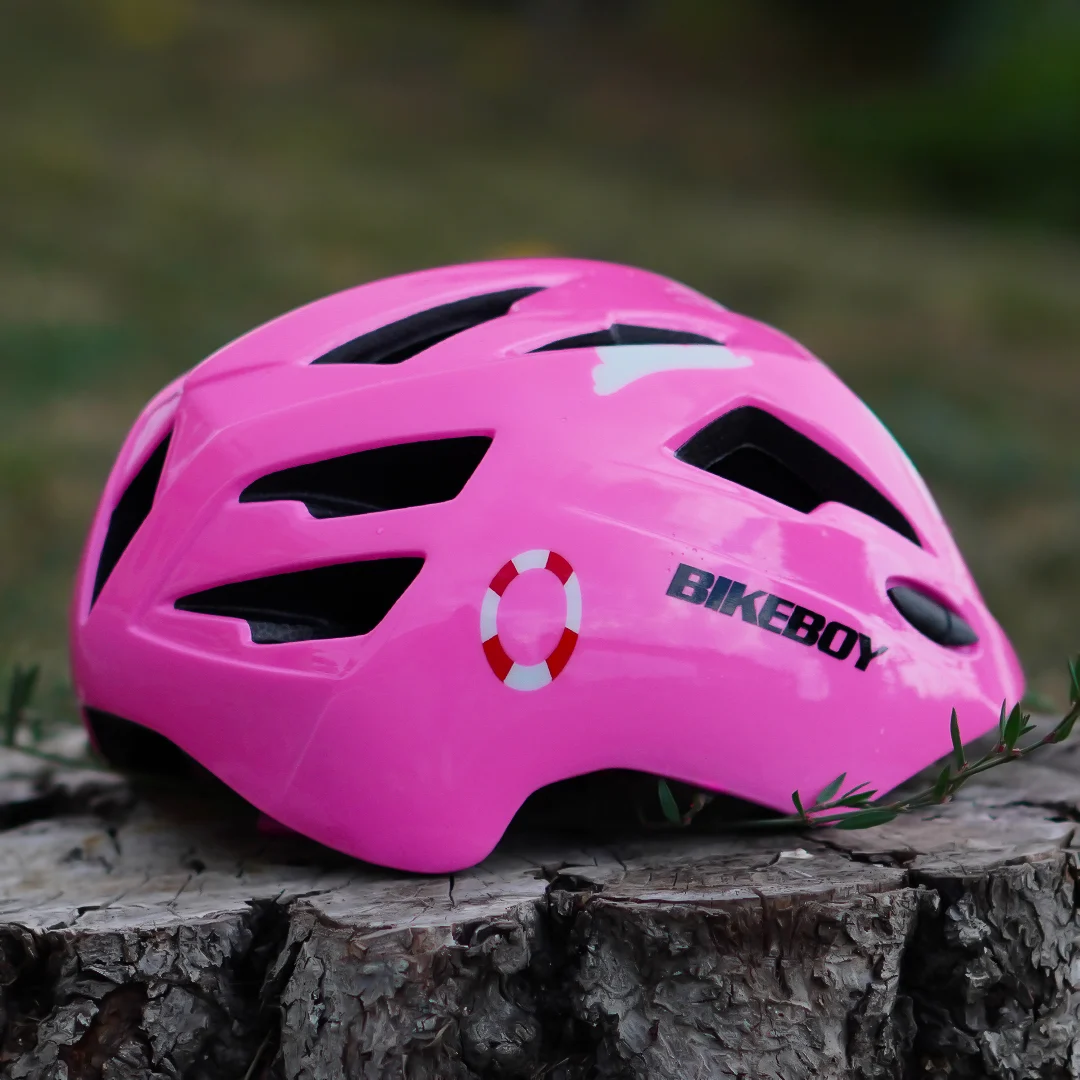 Casca de protectie pentru copii, marime ajustabila, cu lumini , roz [3]