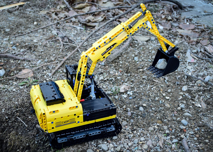 Excavator cu telecomandă CADA, set construcție 544 de piese, funcții mecanice mobile, 400mAh, pentru copii 6-12 ani [3]