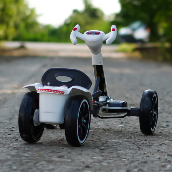 Go Kart electric pentru copii 3 - 7 ani alb [7]
