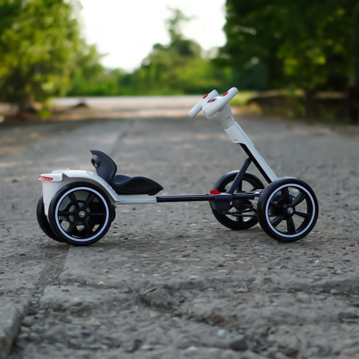 Go Kart electric pentru copii 3 - 7 ani alb [8]