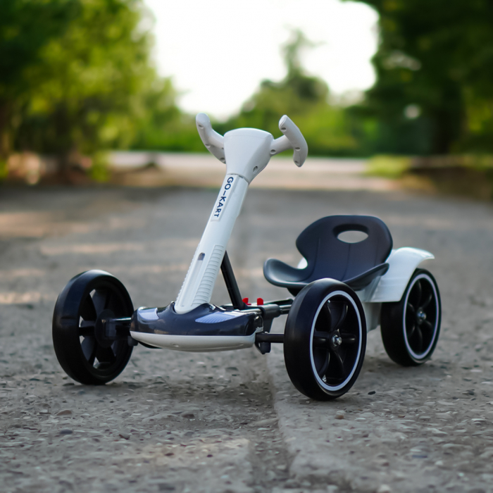 Go Kart electric pentru copii 3 - 7 ani alb [2]