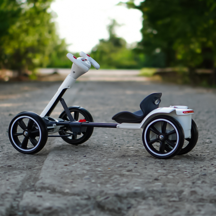 Go Kart electric pentru copii 3 - 7 ani alb [5]