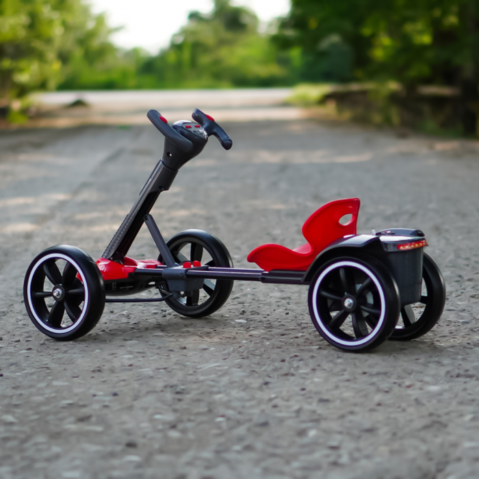 Go Kart electric pentru copii 3 - 7 ani alb [8]