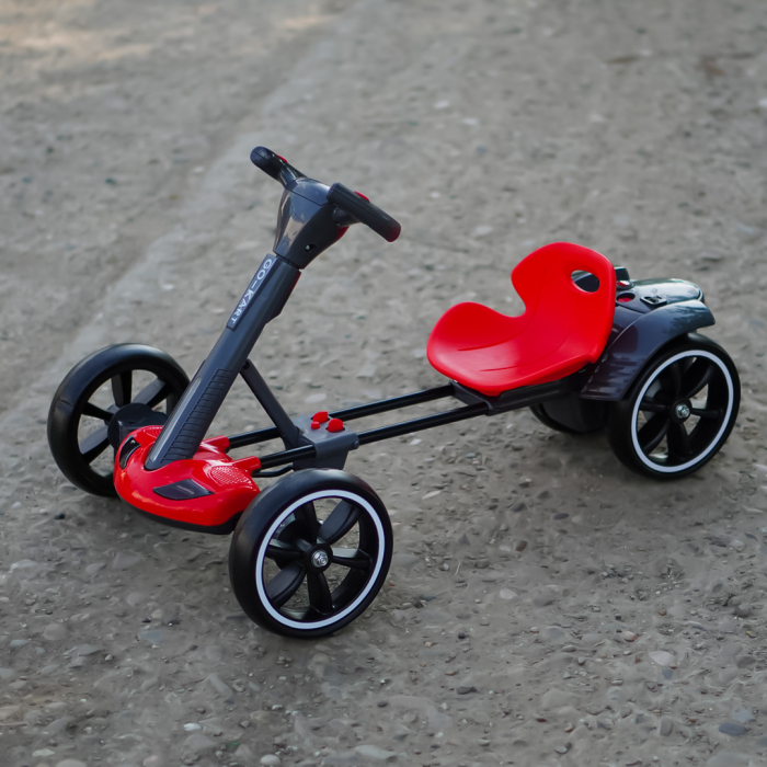 Go Kart electric pentru copii 3 - 7 ani alb [5]