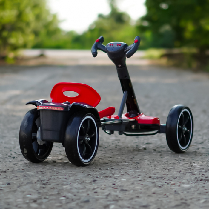 Go Kart electric pentru copii 3 - 7 ani alb [9]