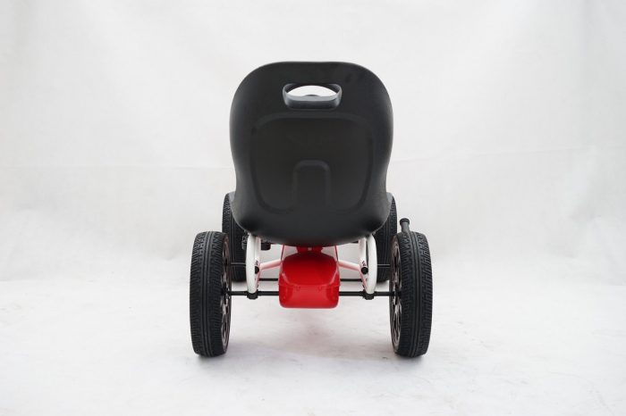 Kart cu pedale Fiat Abarth, pentru copii 3-9 ani, cu roti moi si design sport, rosu [3]