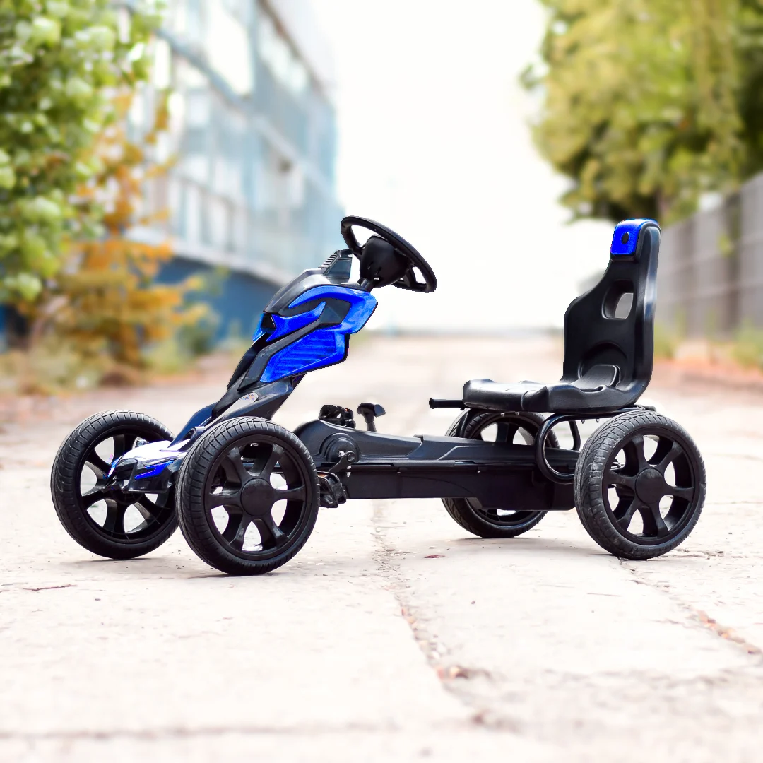 Kart cu pedale pentru copii intre 5 si 10 ani albastru [3]
