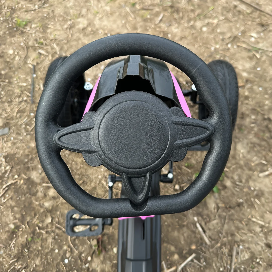 Kart cu pedale pentru copii intre 5 si 10 ani roz [14]