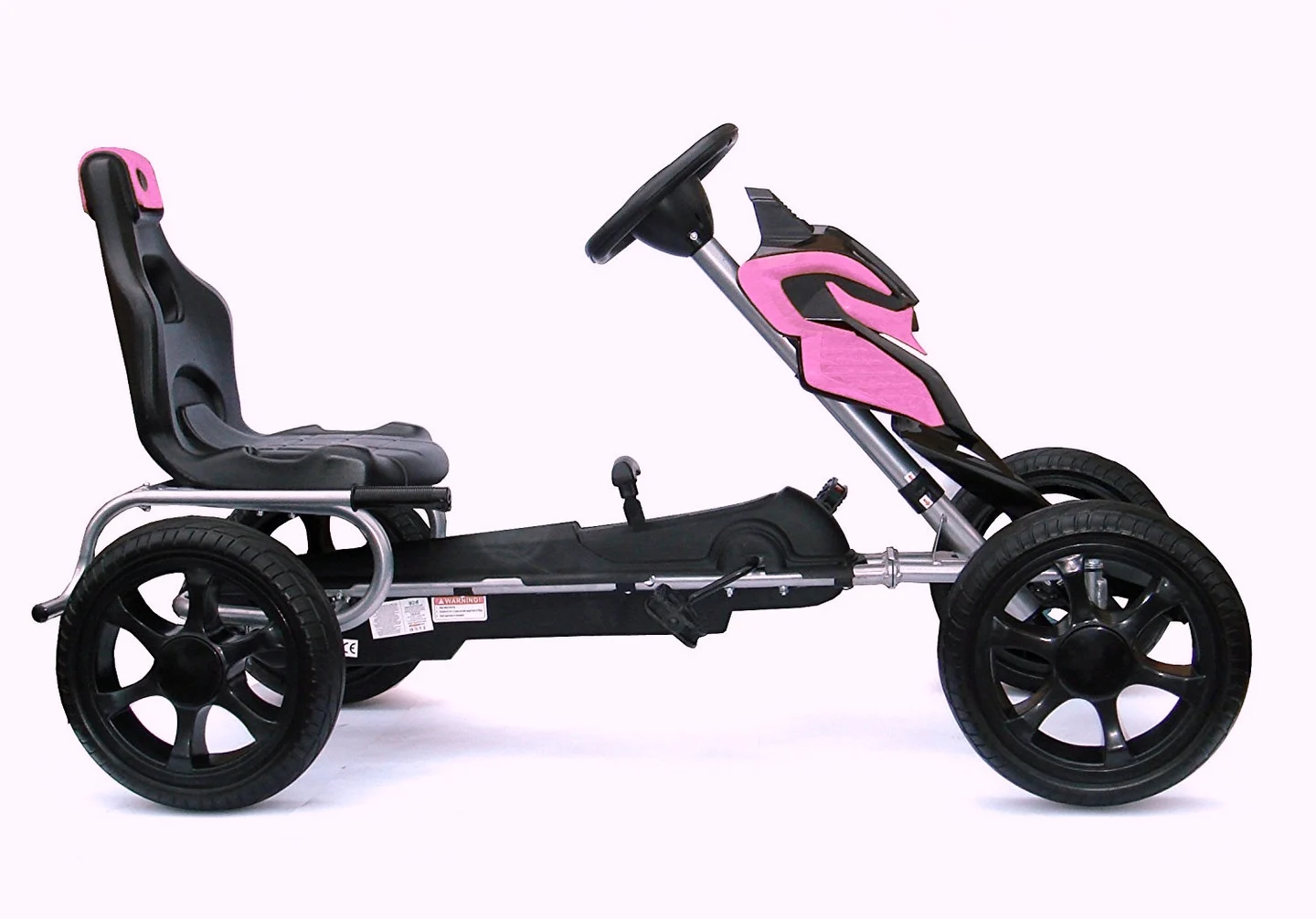 Kart cu pedale pentru copii intre 5 si 10 ani roz [10]