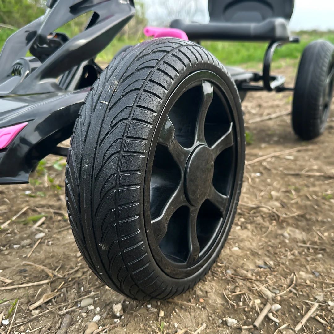 Kart cu pedale pentru copii intre 5 si 10 ani roz [13]