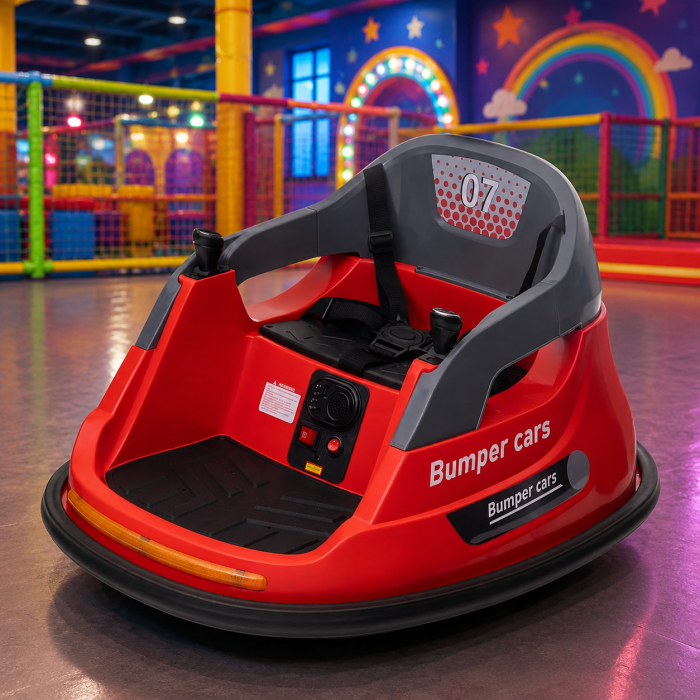 Kinderplay Bumper, masinuta busitoare electrica pentru copii, 12V 70W, telecomanda inclusa, rosie [2]