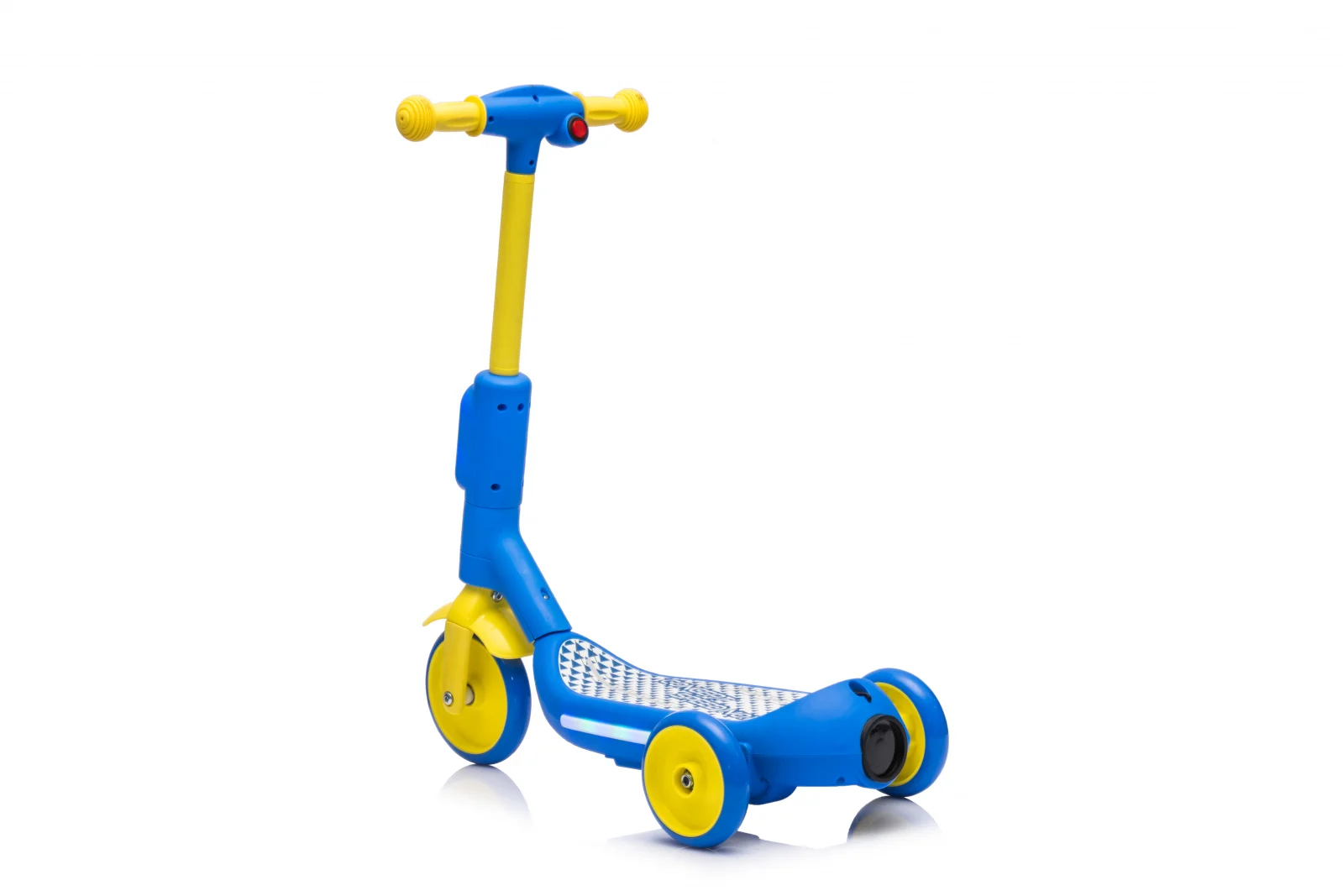 Kinderplay Concept, trotineta electrica cu aburi si lumini pentru copii, 3 roti, 30W, 6V 4.5Ah, albastru si galben [4]