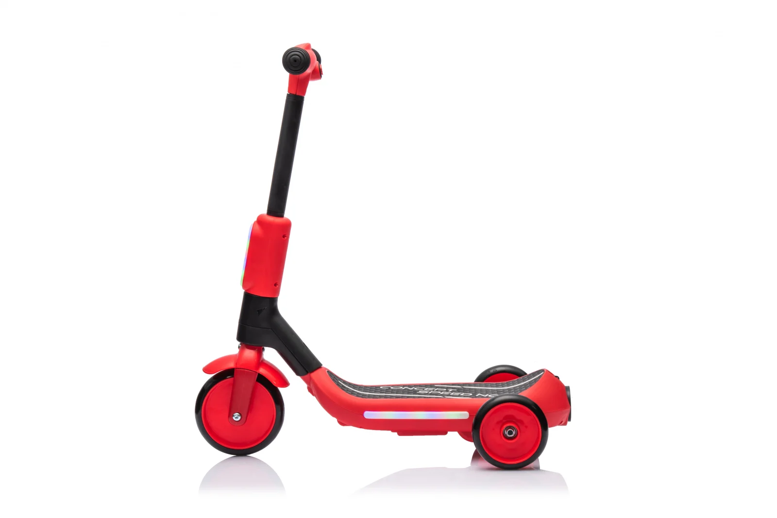 Kinderplay Concept, trotineta electrica cu aburi si lumini pentru copii, 3 roti, 30W, 6V 4.5Ah, rosie [2]
